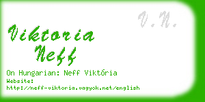 viktoria neff business card